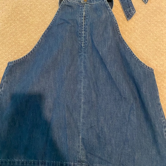 Ulla Johnson Blue Mako Denim Halter - Indigo Blue: Size 6 - Picture 2 of 5